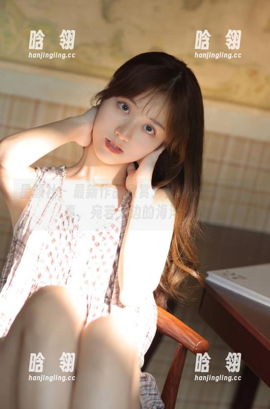 星颜社 - 最新作品欣赏：梦心玥水手服写真，宛若天边的海洋少女